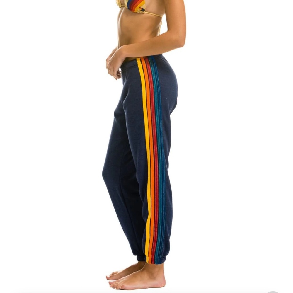 Aviator Nation 5 Stripe Jogger Navy Blue